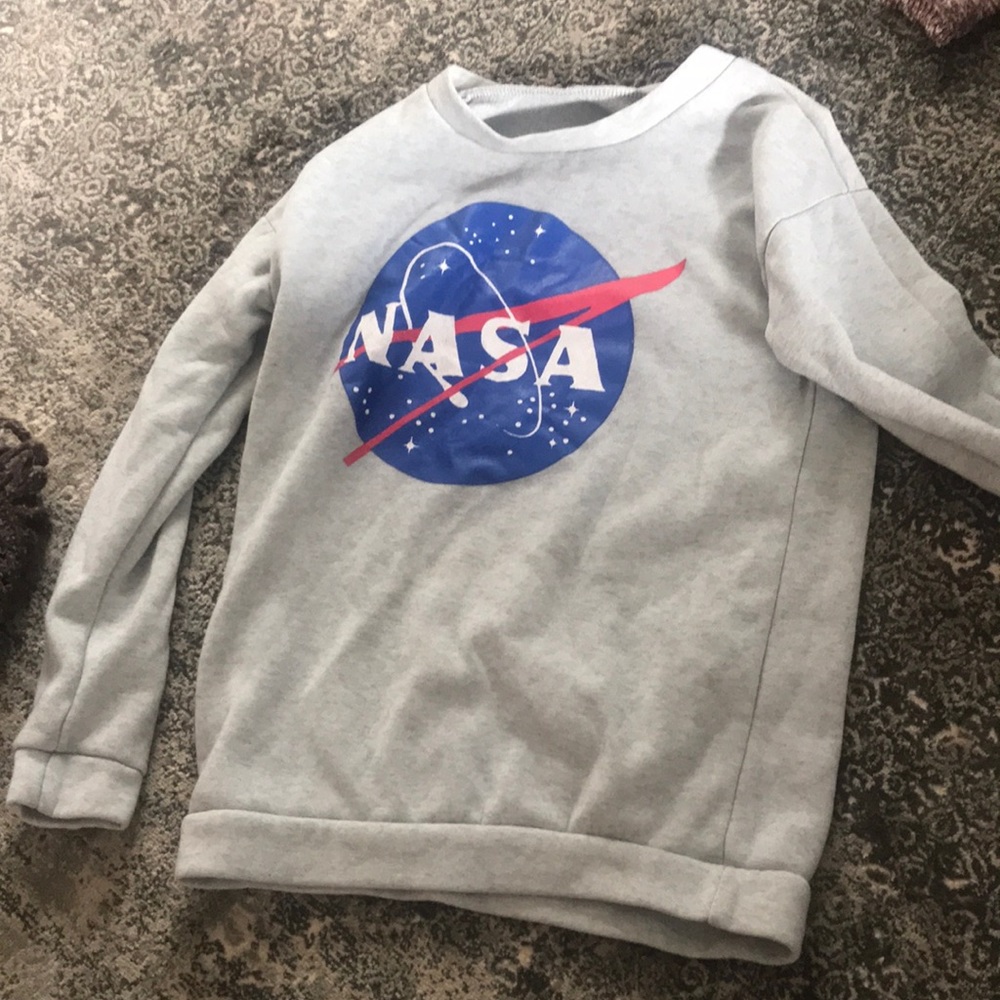 NASA Graphic Print Long Sleeve